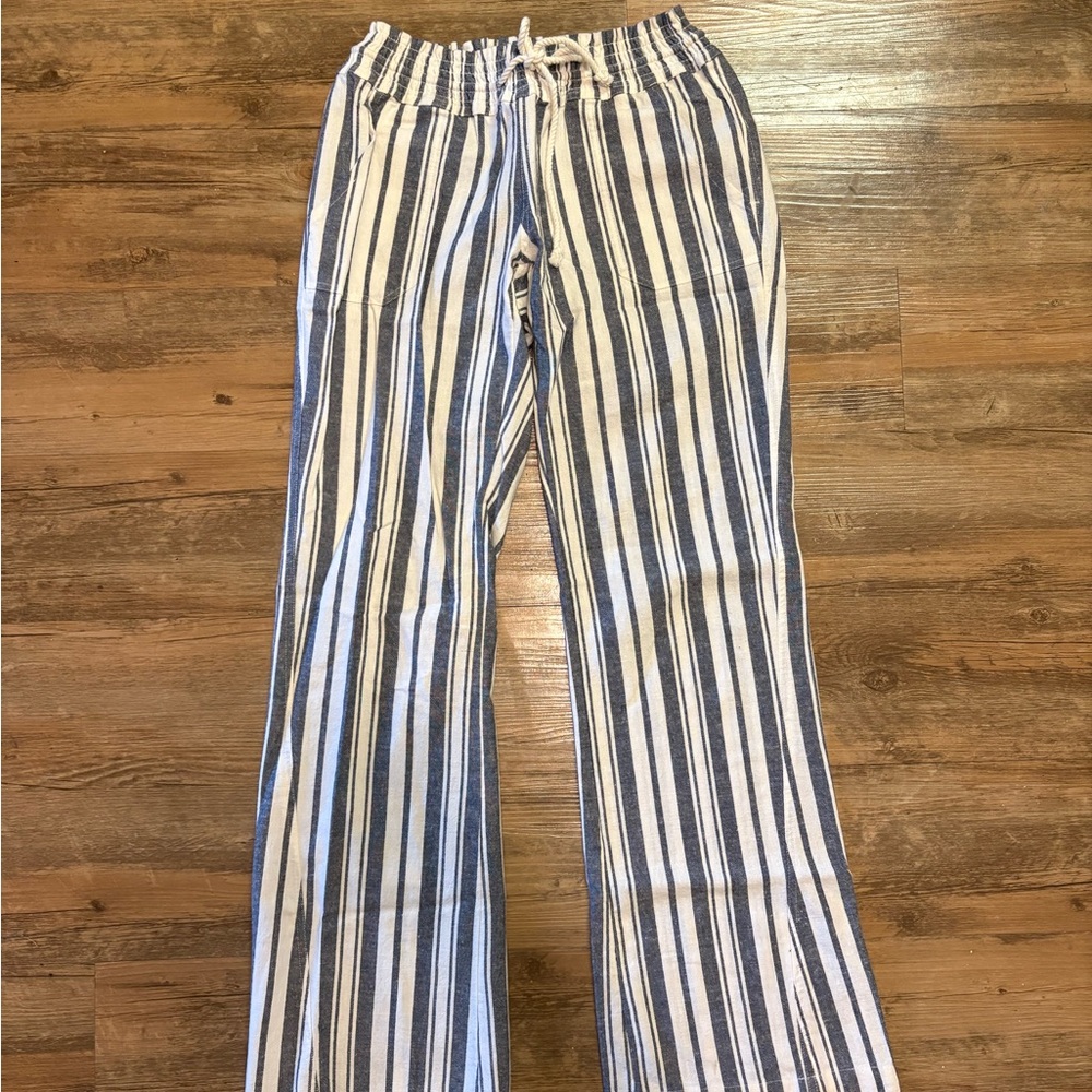 Roxy Striped Linen Pants
